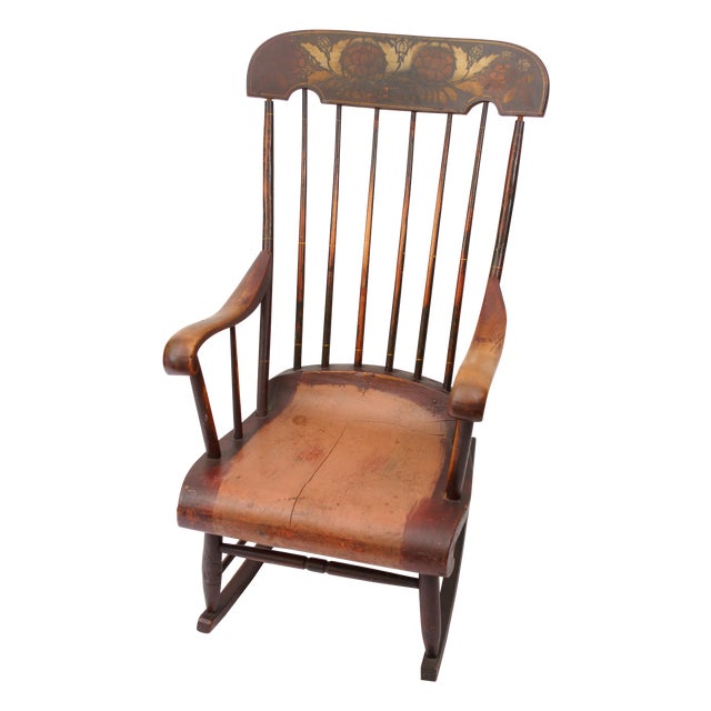 Antique Boston Rocker Nursing Chair Chairish