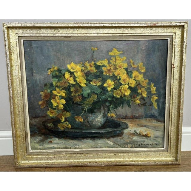 French Artist, Floral Still Life, Oil Painting, Framed For Sale - Image 14 of 14