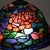 Early 20th Century Arts & Crafts Leaded Stained Glass Table Lamp, Early 20th Century For Sale - Image 5 of 9