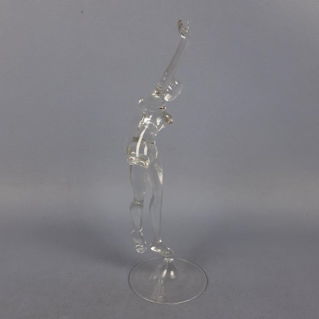 Glass Sculpture of Ballerina by Amanzio Bormioli, 20th Century For Sale - Image 6 of 17
