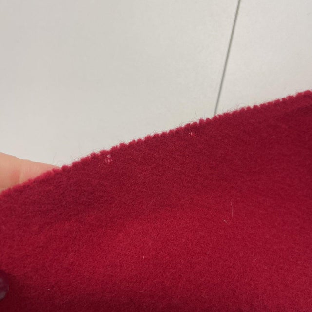 Late 20th Century Polo Ralph Lauren Red 100% Wool Scarf For Sale - Image 5 of 9