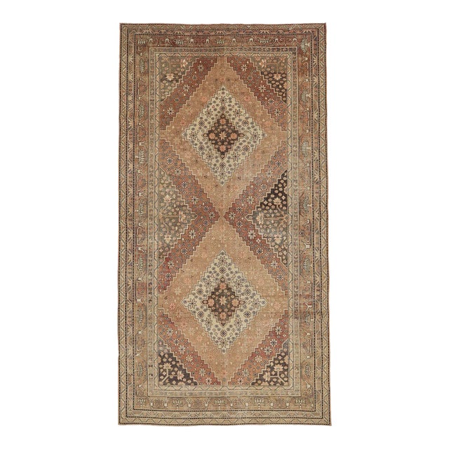 Mid 20th Century Large Antique Khotan Wool Rug For Sale