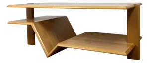 Vintage Zig-Zag Coffee Table, 1980s