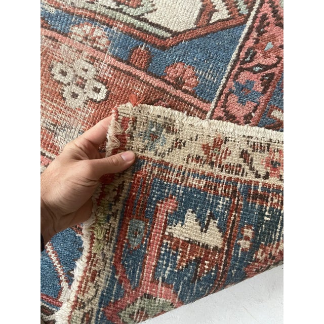 Slender European Sized Antique Heriz-serapi Rug - 8.2 X 13 | Chairish
