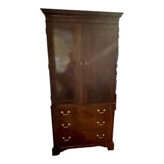 Hickory Chair Co. James River Collection Flame Mahogany Armoire For Sale