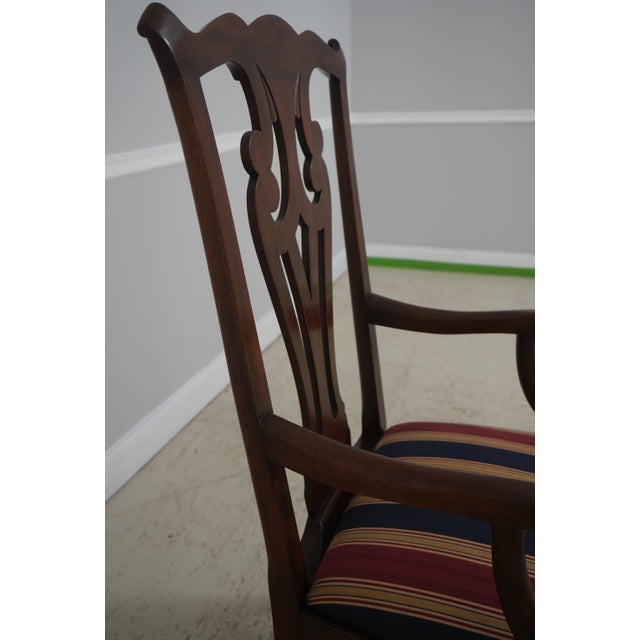 1970s Kittinger Historic Newport Tall Back Mahogany Armchair For Sale - Image 5 of 18