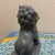 1990s Glossy Grey Ceramic Chinese Foo Dog Statue For Sale In Minneapolis - Image 6 of 7