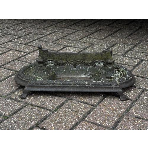 Old Cast Iron Boot Scraper In used condition, see pics Sizes :- 45 x 30 cms, 18 cms tall In used condition, one foot...