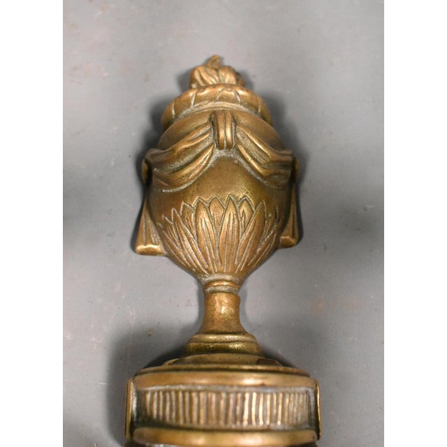 Large Antique French Wall Sconce in Bronze, 1890s For Sale - Image 6 of 15