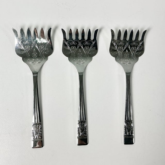 These are a must have if you enjoy serving Petite Fours. It’s a set of three serving forks. They are from the 1970s and...