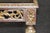 1960's Louis XVI Style Mirrored Top Console DIstressed Silver and Gold Accents For Sale - Image 11 of 13