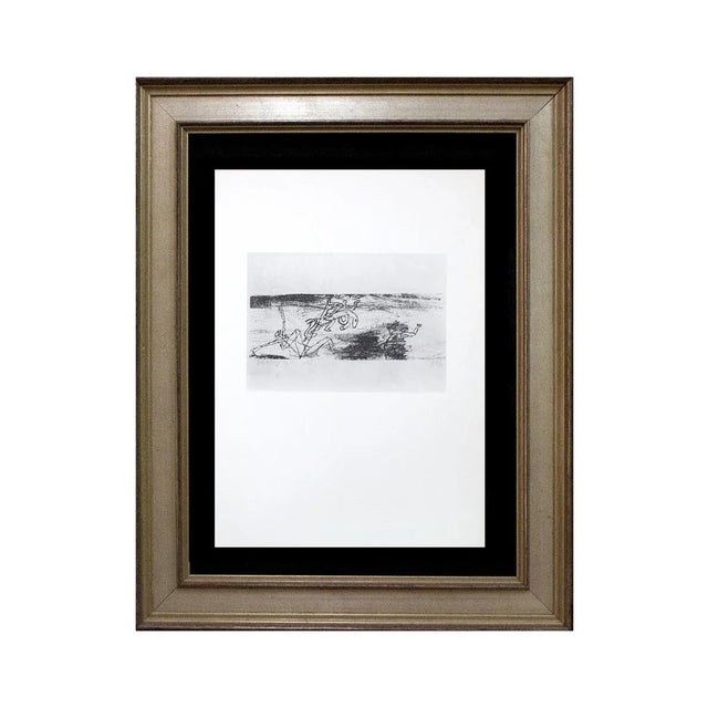 Wood Abstract Paul Klee Lithograph Ltd Edition “St. Georg" For Sale - Image 7 of 7