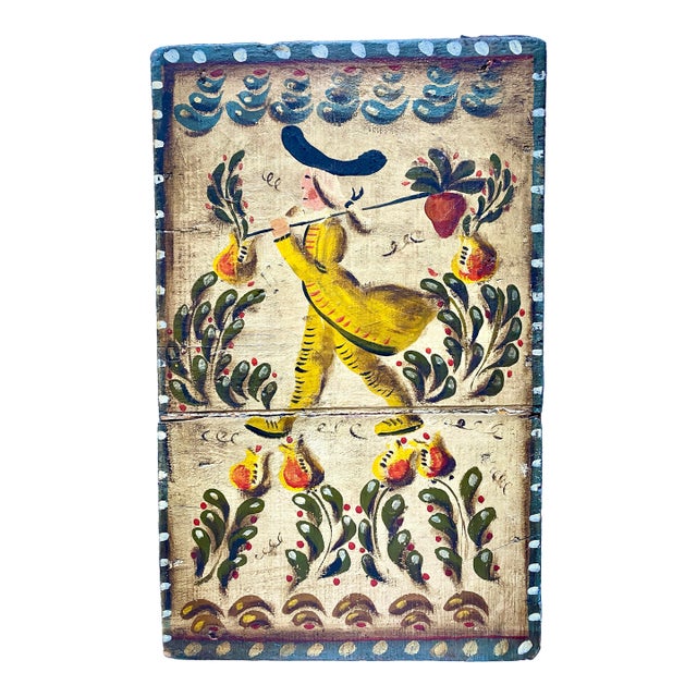 Ca 1950-60 Peter Hunt Attr. Folkart Panel For Sale