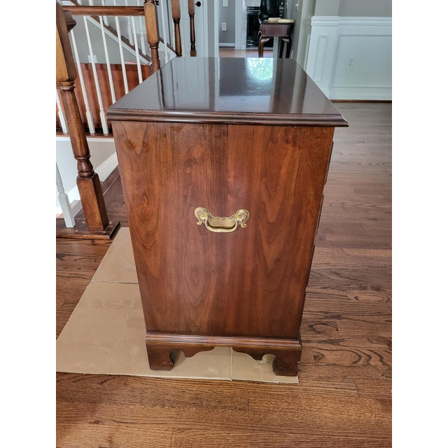 Late 20th Century Stickley Queen Anne Solid Cherry Side Chest For Sale In Washington DC - Image 6 of 8