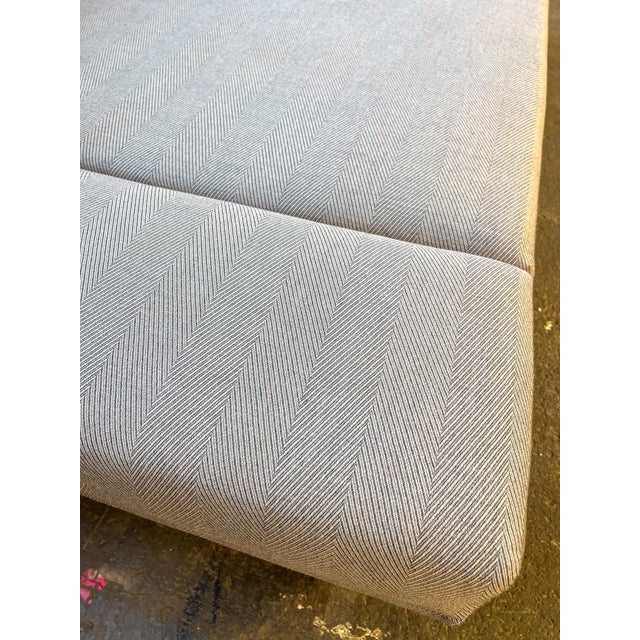 Early 21st Century Bright Furniture Daybed With Grey Herringbone Upholstery For Sale - Image 5 of 11