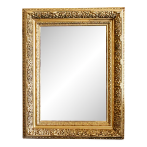 Antique English Gilt Wood Rectangular Mirror