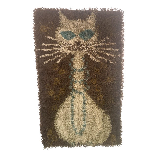 Cat Tapestry, 1970s For Sale