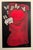 Mid-Century Modern Kaoru Kawano 河野薫 (1926-1989) Original Woodblock Print "Girl with Flowers & Butterflies" Signed in...