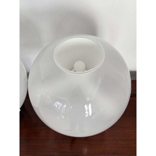 Vintage Italian Porcino Table Lamps by Luigi Caccia Dominioni for Azucena, Italy, 1960s, Set of 2 For Sale - Image 12 of 17