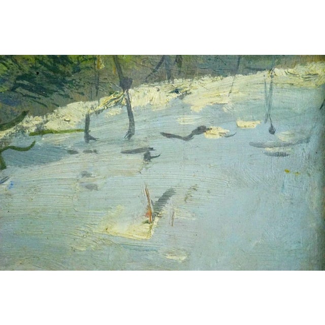 Alberto Carosi, Landscape View, 20th Century, Oil Painting on Board, Framed For Sale - Image 14 of 18