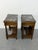 Mid-Century Modern Vintage Italian Bedside Tables with Marble Top, 1940, Set of 2 For Sale - Image 3 of 18
