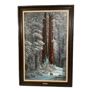 Ooak, Winter Among Giants, Paul Moon, 1979, Oil on Canvas For Sale