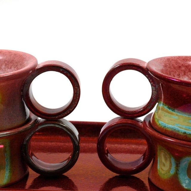 Early 21st Century Copper-Plated Cups, 1960s, Set of 5 For Sale - Image 5 of 6