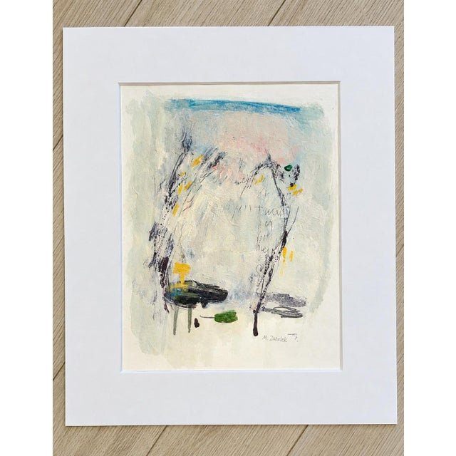 Abstract "Sandpiper" Abstract Mixed Media on Paper. For Sale - Image 3 of 6