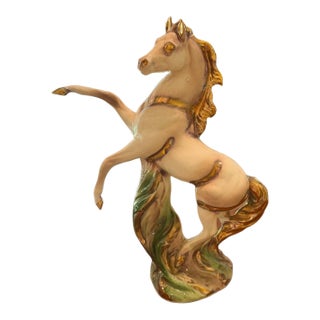 Mid-Century Modern Rearing Horse Sculpture - Circa 1950s For Sale