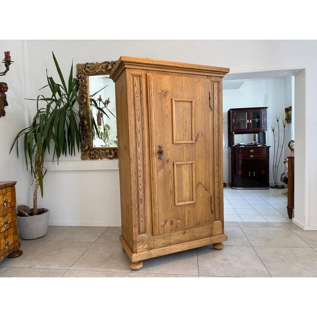 Baroque Farmhouse Cabinet in Softwood For Sale - Image 12 of 14