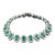 14.11 Ct Natural Emerald & Diamond Bracelet For Sale