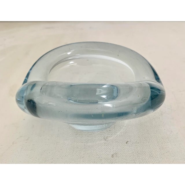 1962 Holmegraad Danish Mid Century Modern Blue Ashtray For Sale In San Diego - Image 6 of 6