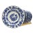 Set of 6 Vintage Laveno Blue Onion Plates, Sci Italy Earthenware (21cm) For Sale