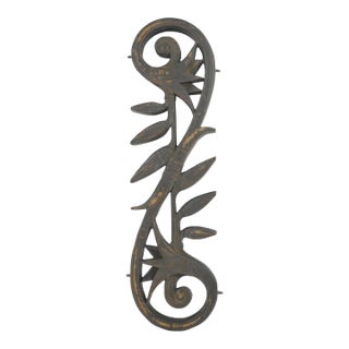 Reclaimed 18.25 In. Art Nouveau Bronze Piece For Sale