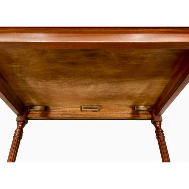 English Neoclassical Yew Wood Parquet Side Tables, a Pair For Sale - Image 9 of 12