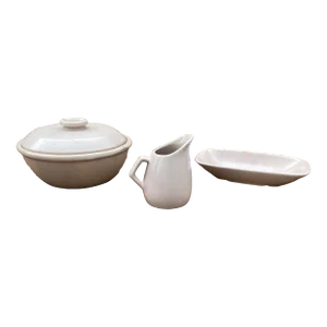 Vintage Mid-Century Modern La Solana Pink Serving Set - 3 Piece