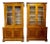Antique Italian Maple Transitional Style Bookcases For Sale