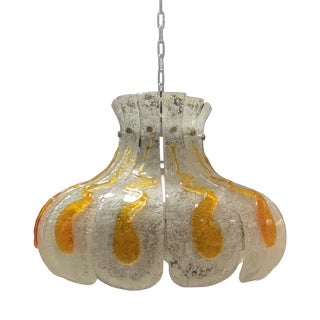 Vintage Petal Pendant Light by Carlo Nason for AV Mazzega, 1960s For Sale