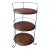 Vintage Wicker 3 Tiered Standing Shelf For Sale