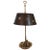 French Gilt Bronze / Ormolu Bouillotte Lamp with Paint Decorated Tole Shade For Sale - Image 10 of 10