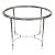 1930s French Art Deco Nickel-Plated Oval Side Table in the Style of Maison Jansen For Sale