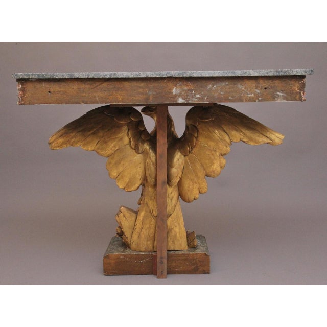 Antique Early 20th Century Gilt and Marble Top Console Table, 1920s For Sale - Image 6 of 15