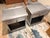 Contemporary Pair of Restoration Hardware Zinc Open Nightstands For Sale - Image 3 of 4