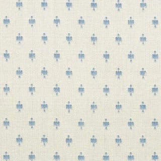 Schumacher Barlow Fabric in Sky For Sale