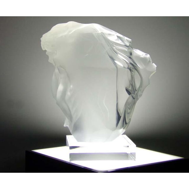 Frederick Hart "Breath of Life" Lucite Acrylic Sculpture Hand Signed For Sale - Image 10 of 13