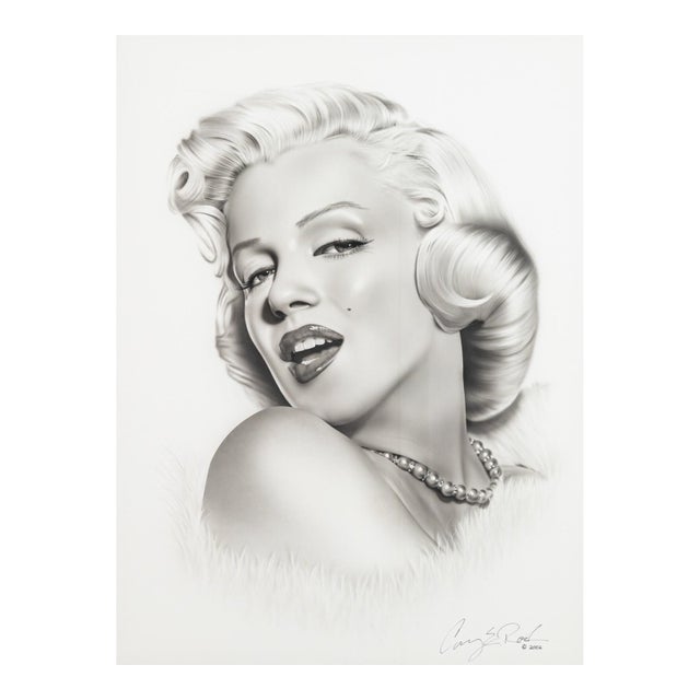 Marilyn Monroe Contemporary Photo Realism Mixed-Media on Canvas Signed 2002 For Sale