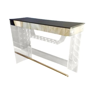 Lucite Hollywood Regency Lighted Bar Table For Sale