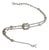Elegant 18k White Gold Bracelet With 1 Ct Natural White Diamonds, 5 Grams For Sale