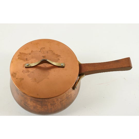 1960s Danish Modern Copper Sauce Pan For Sale In Kansas City - Image 6 of 6