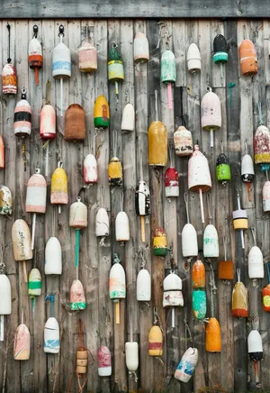 Lobster Buoys, Maine by John Greim Print, 20" x 30"